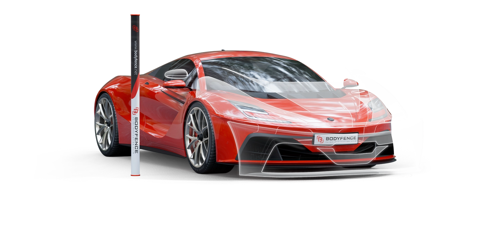 BODYKIT shown on its intended automotive application