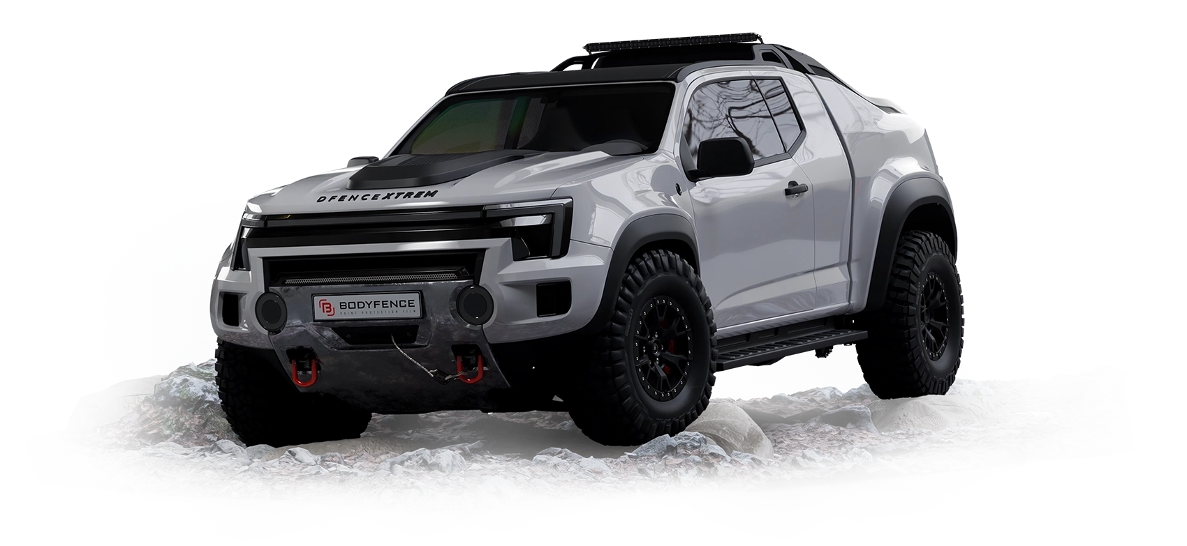 DFENCE XTRM shown on its intended automotive application