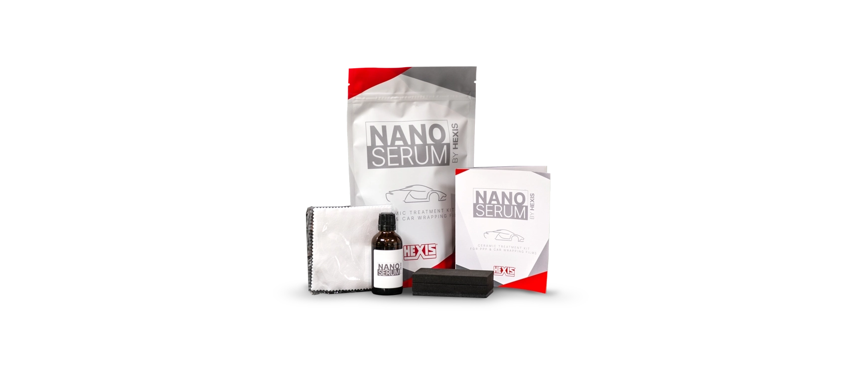 NANO SERUM shown on its intended automotive application